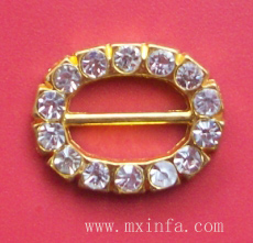 Oval Gold diamante buckle 